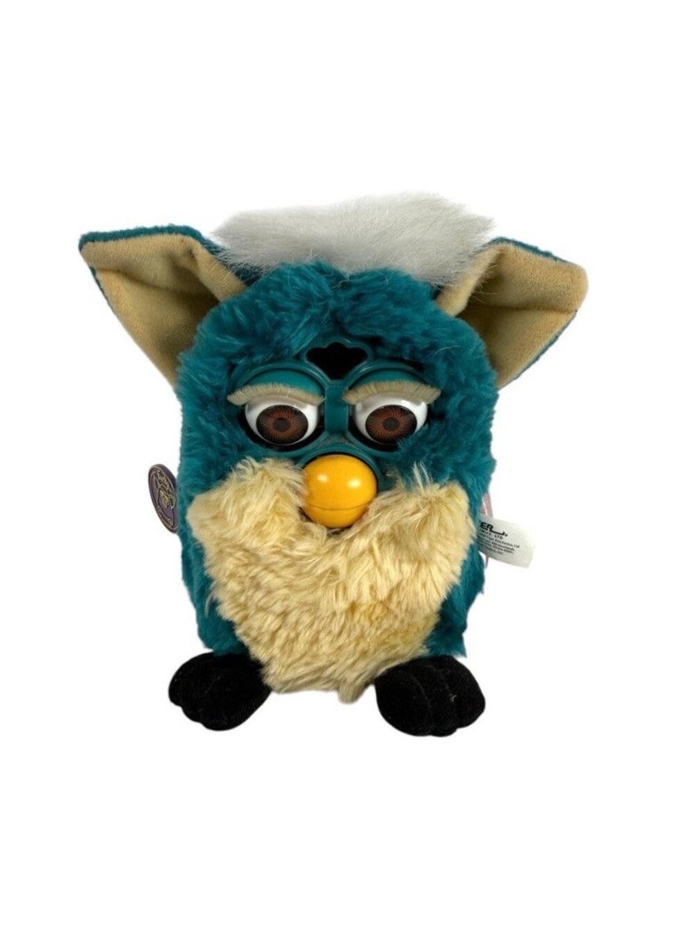 Tiger Electronics Furby Dragon Teal Brown Eyes 70-880 1999 For Parts Or Repair